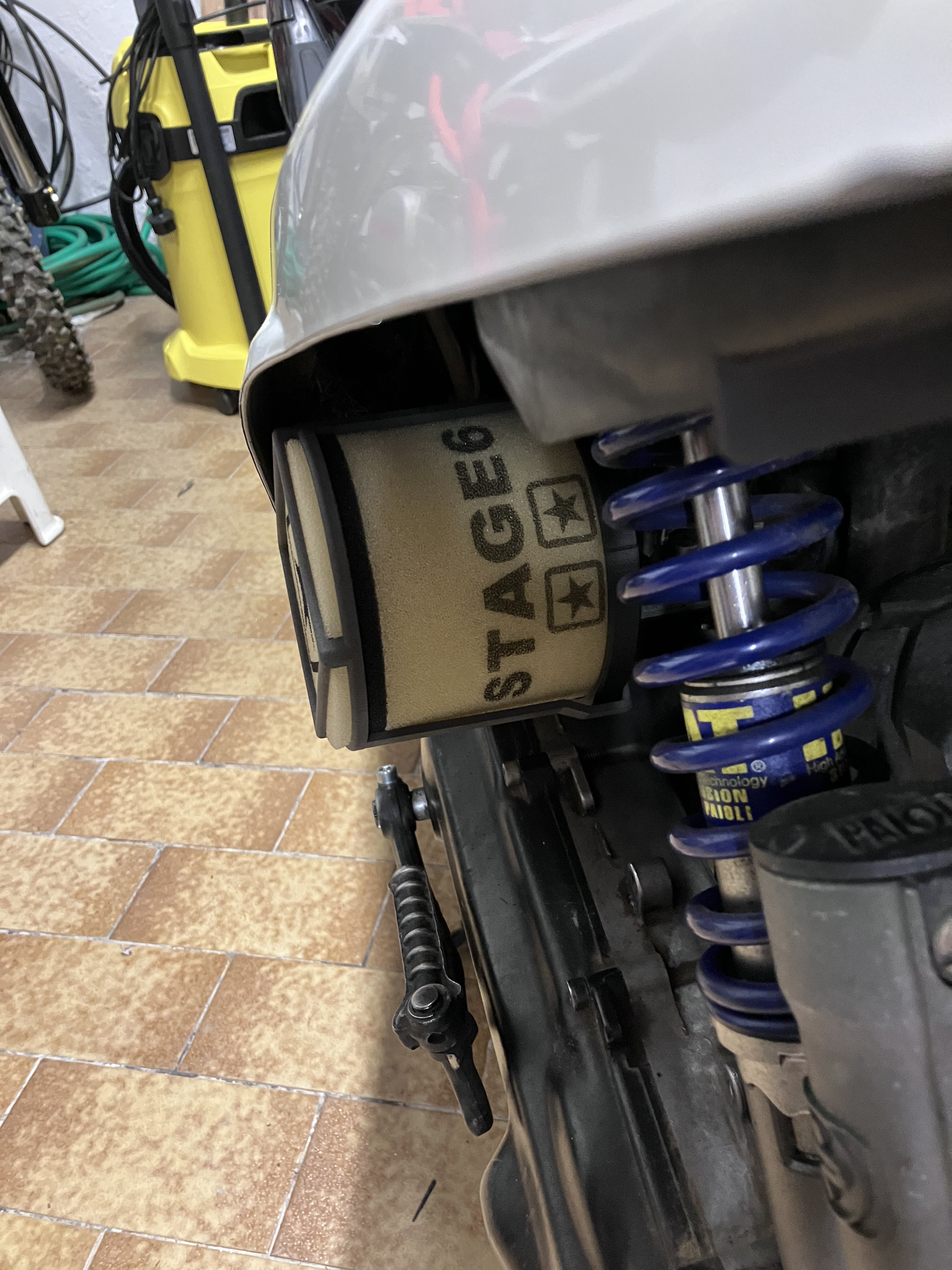 air stage 6 filter support yamaha bws booster