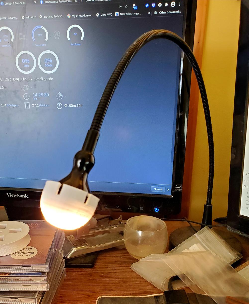 IKEA desk lamp diffuser