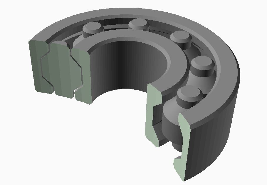 Yet another customizable printable bearing