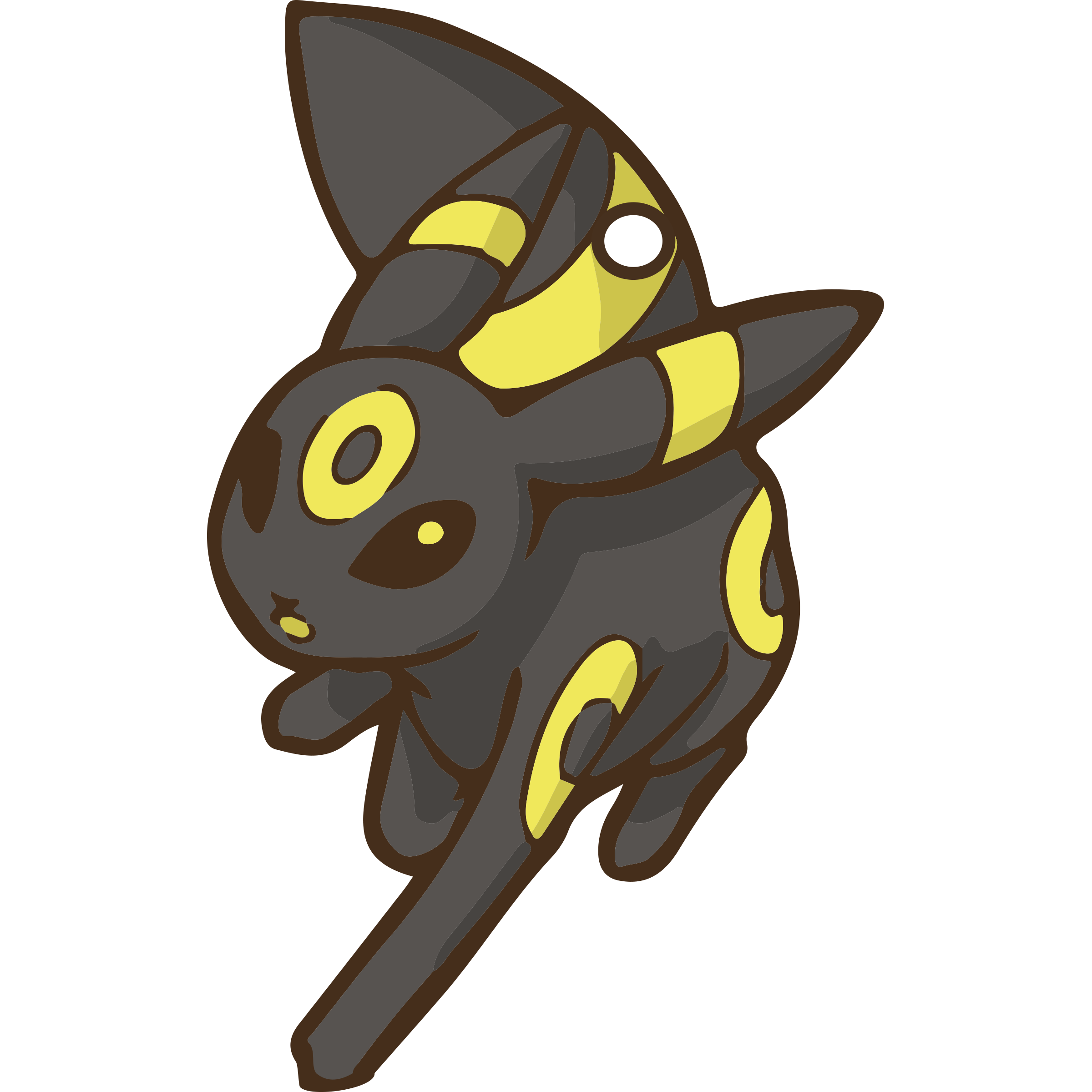 Umbreon Keychain, Pokémon Keychain, Eevee Charm, Pokémon Charm, 3D Printed Keychain