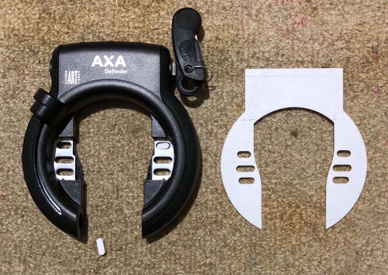 AXA defender bike dutch lock base plate