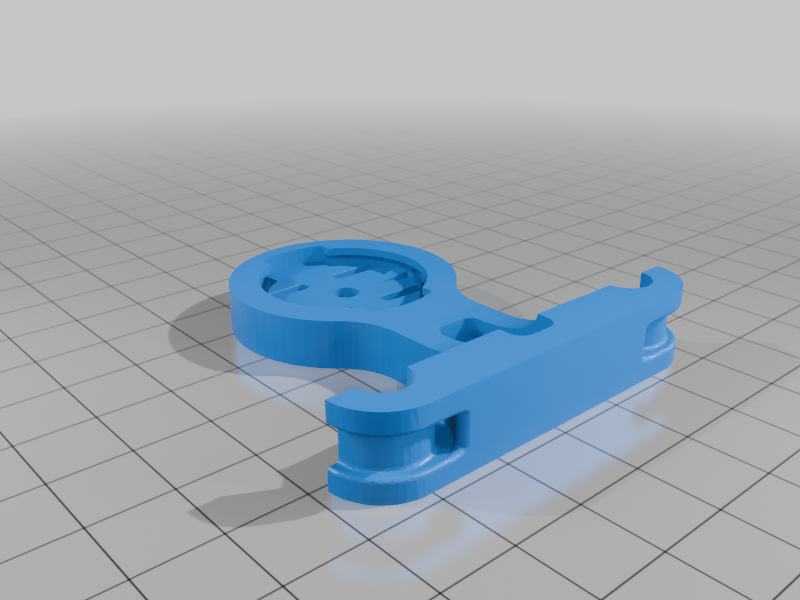 Saddle mount for Magene 90° offset to Garmin varia