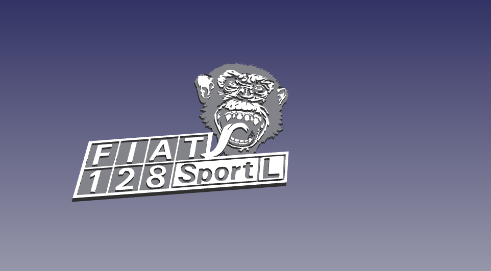 Fiat 128 monkey