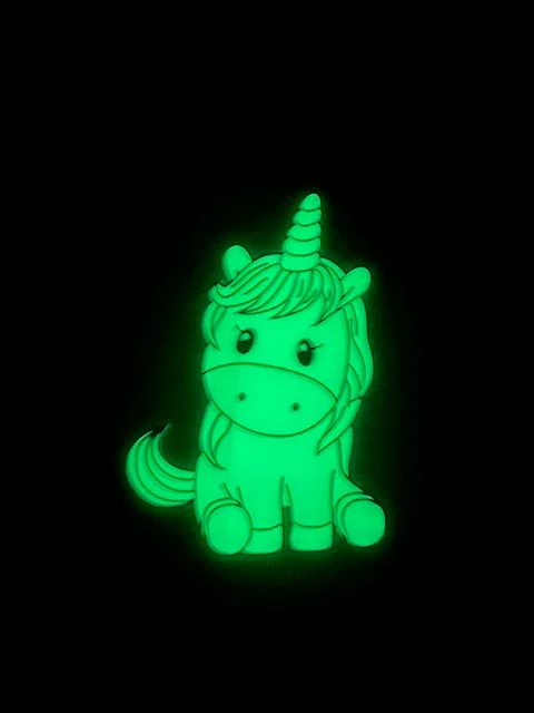 Glow in the dark unicorn for girls