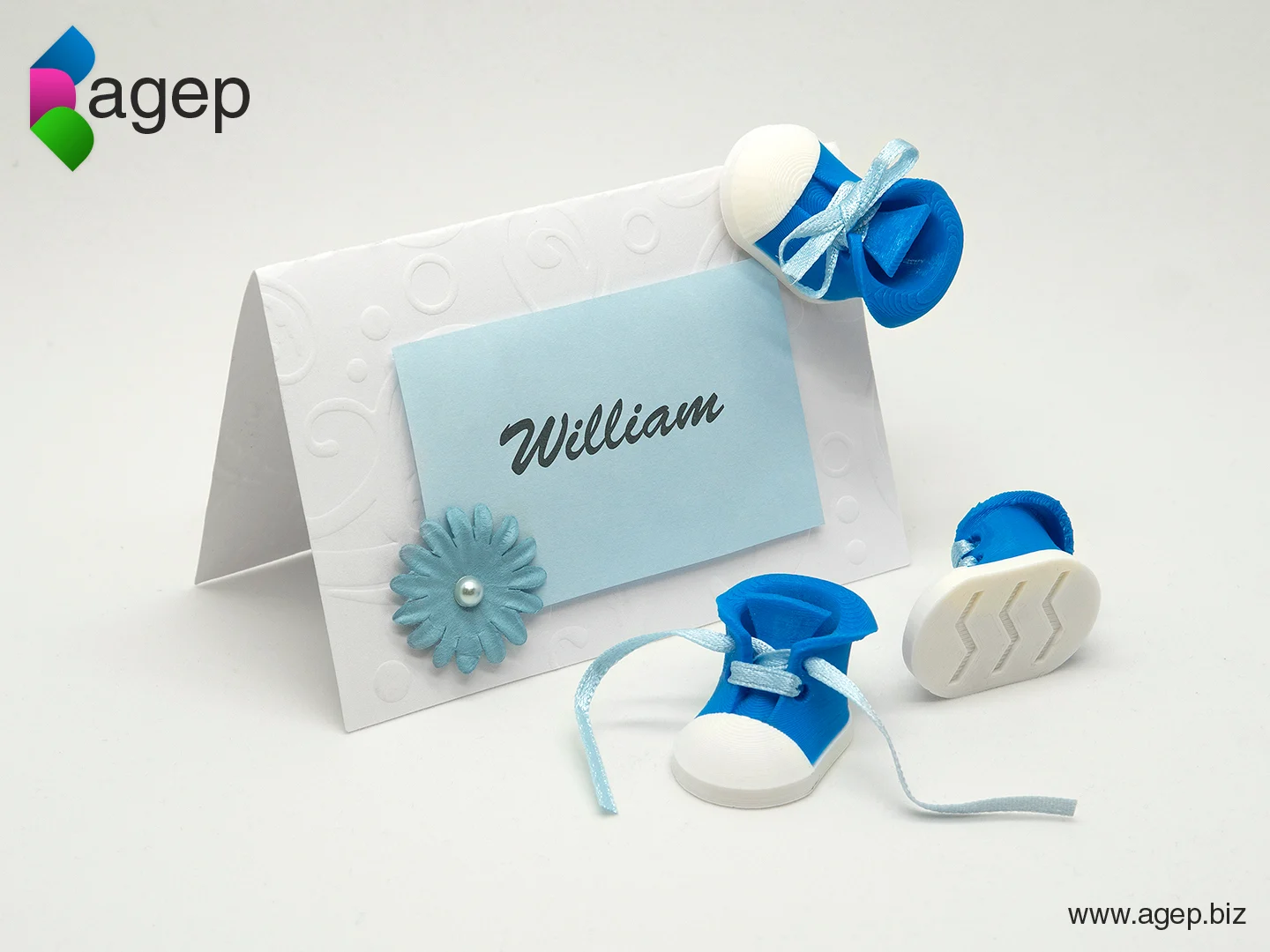Place Card Decoration - Baby Shoe