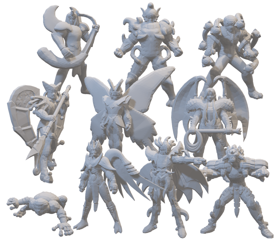 Lesser Specters Saint Seiya Tabletop Miniatures 32mm/28mm