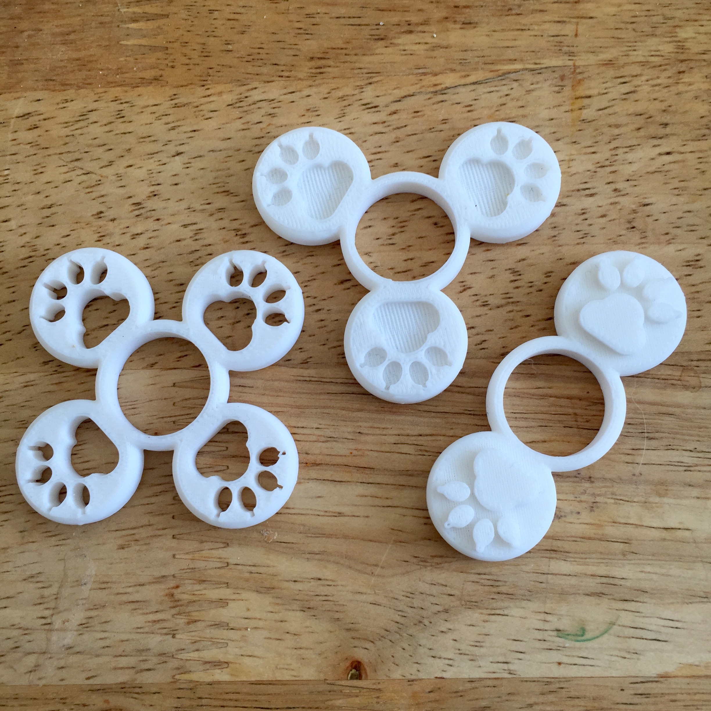 Customizable Paw Fidget Spinner