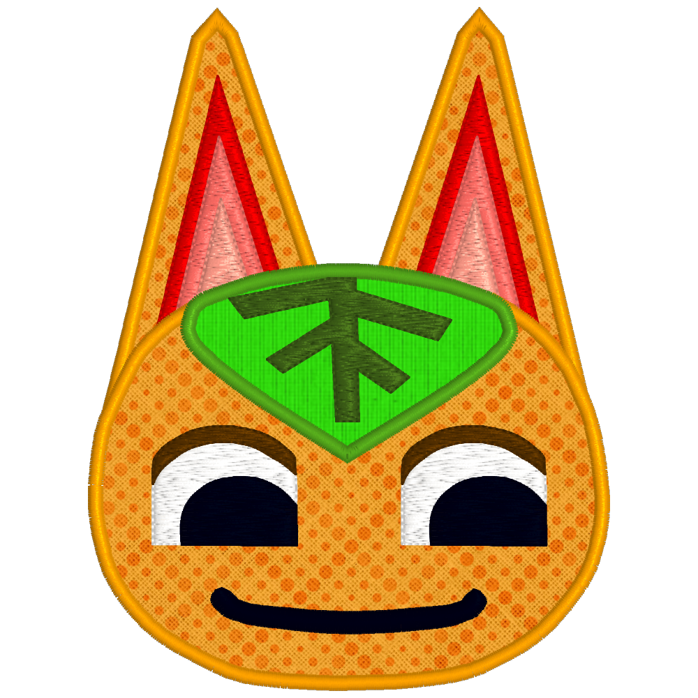 Animal Crossing Embroidery - Tangy the Cat - Machine Embroidery