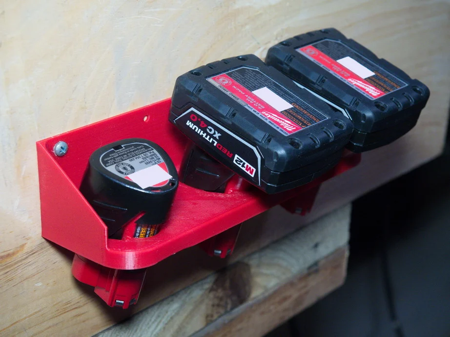 Milwaukee M12 battery holder and wall mount