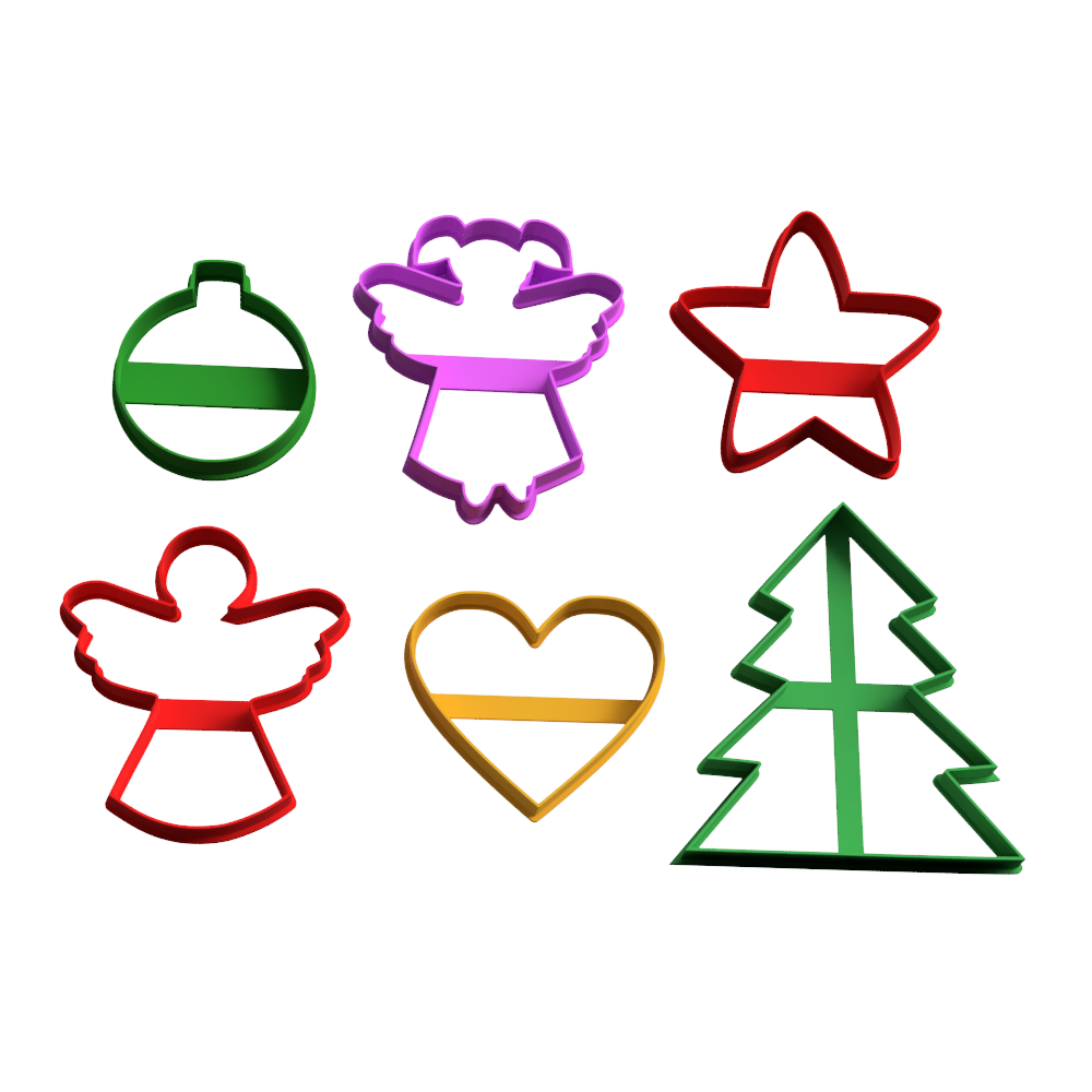 merry christmas cookie cutter pack x6 free