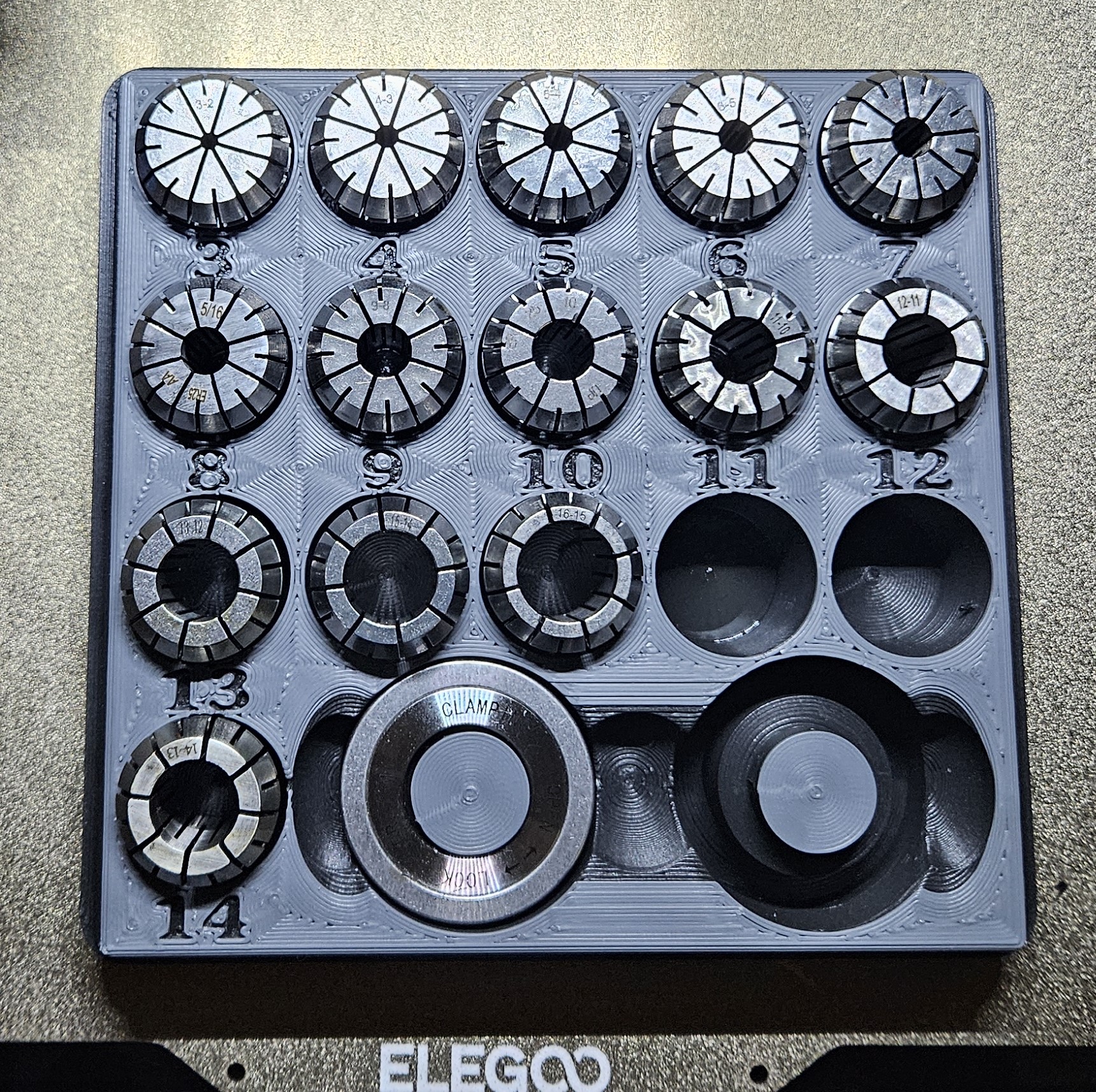 ER25 Collet Set Tray with Top