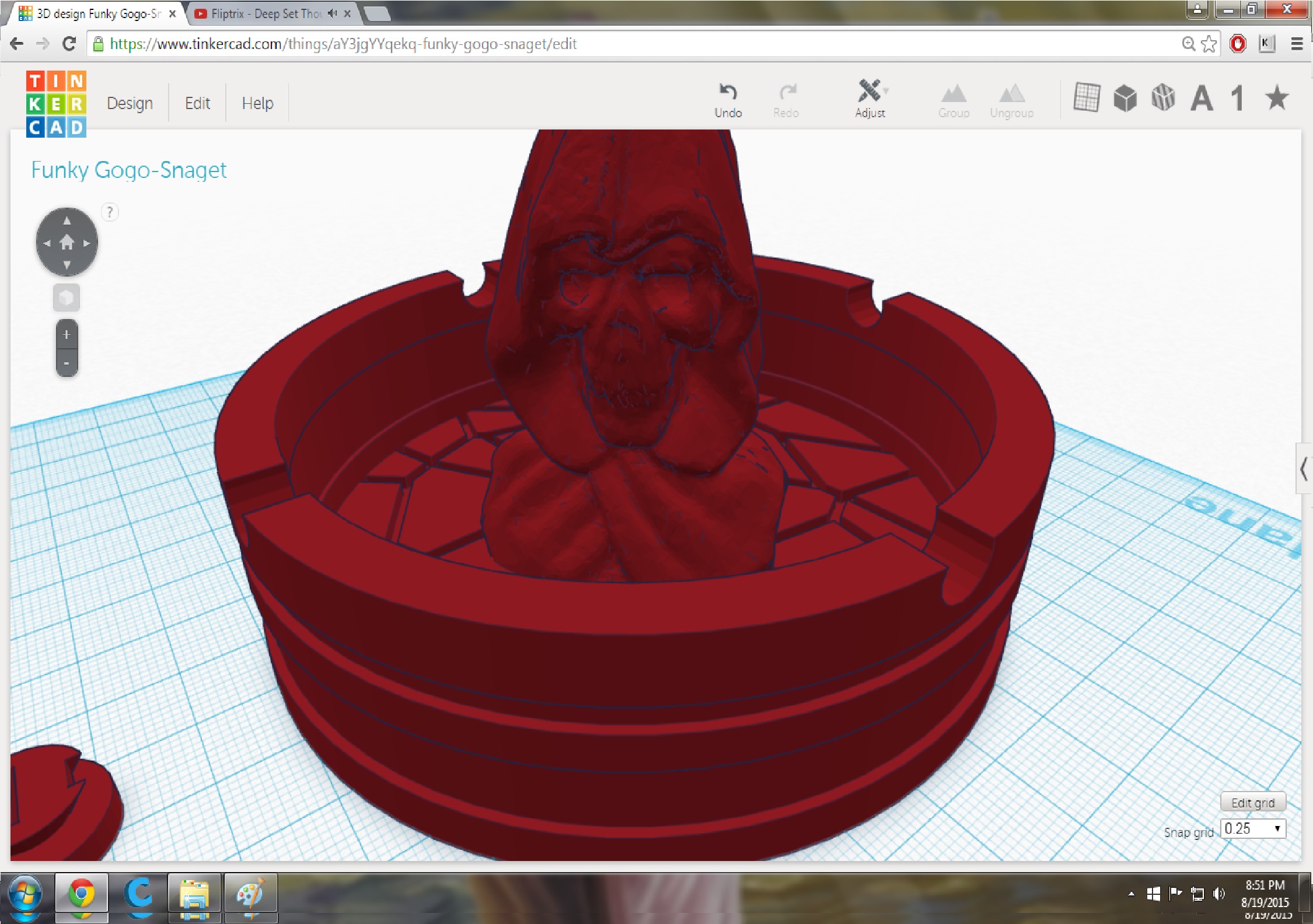 Reaper Ashtray (w/ hidden compartment)