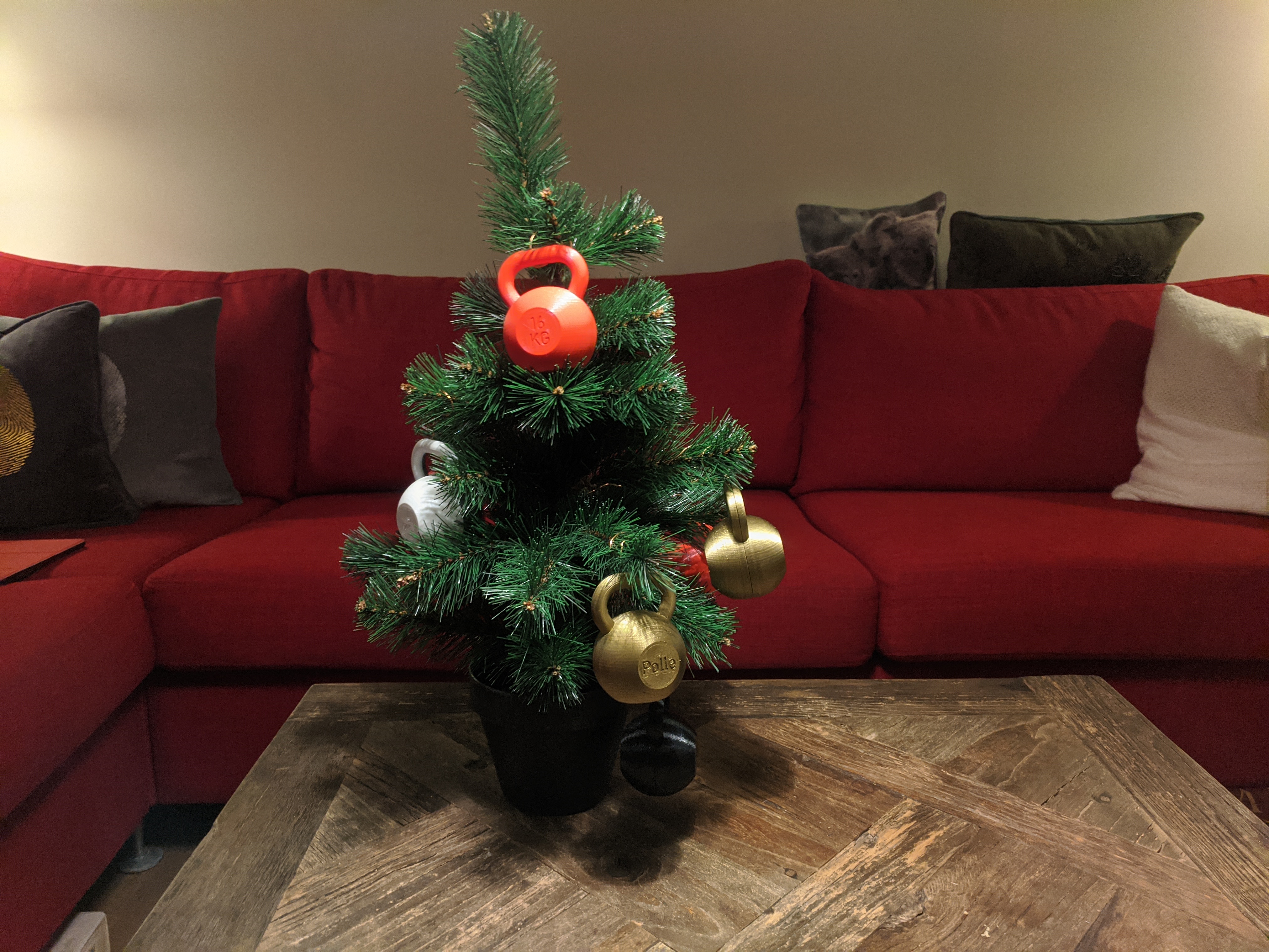 Customizable Christmas Tree Kettle Bell