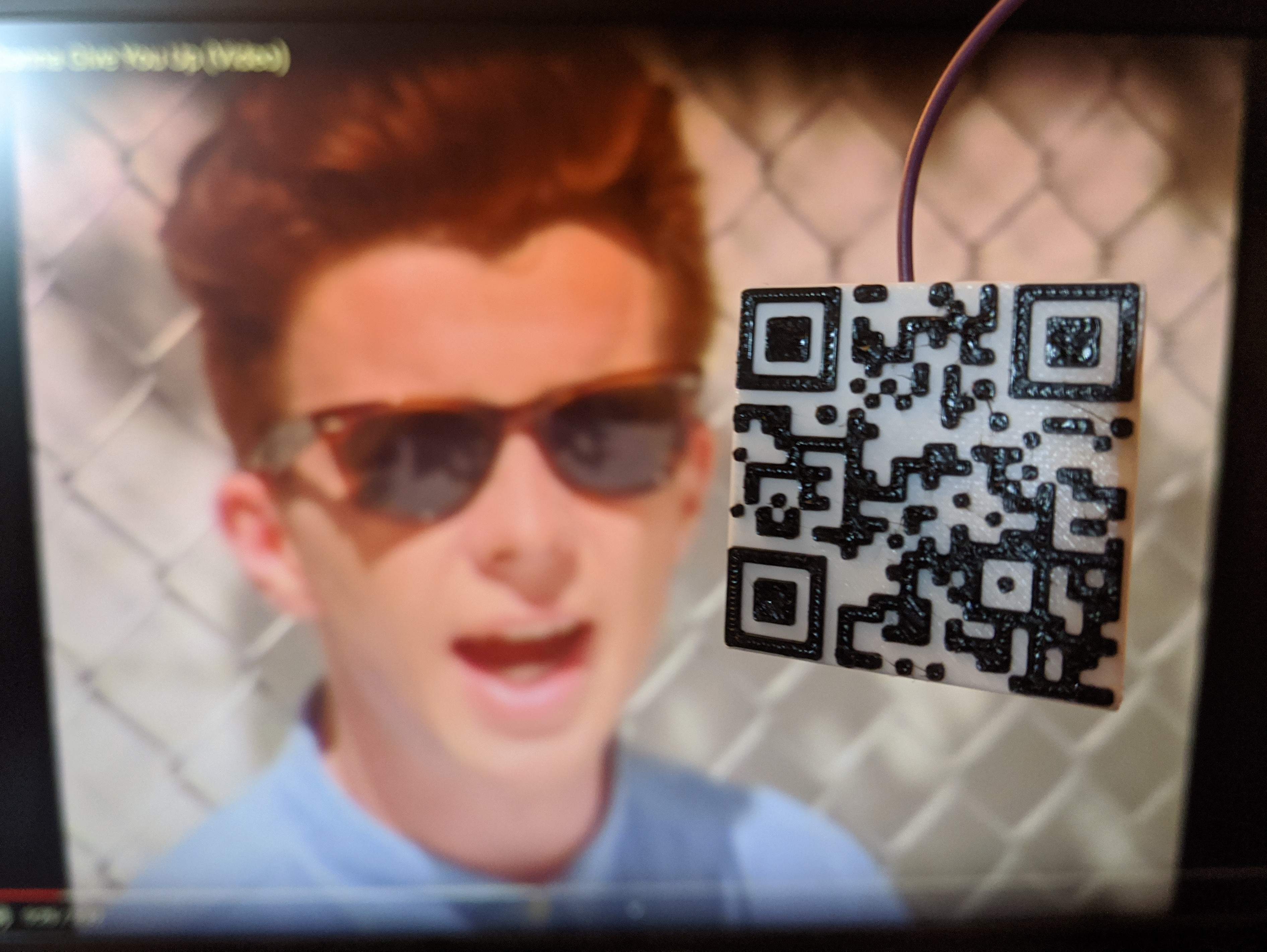 Discrete Rick Roll QR Code