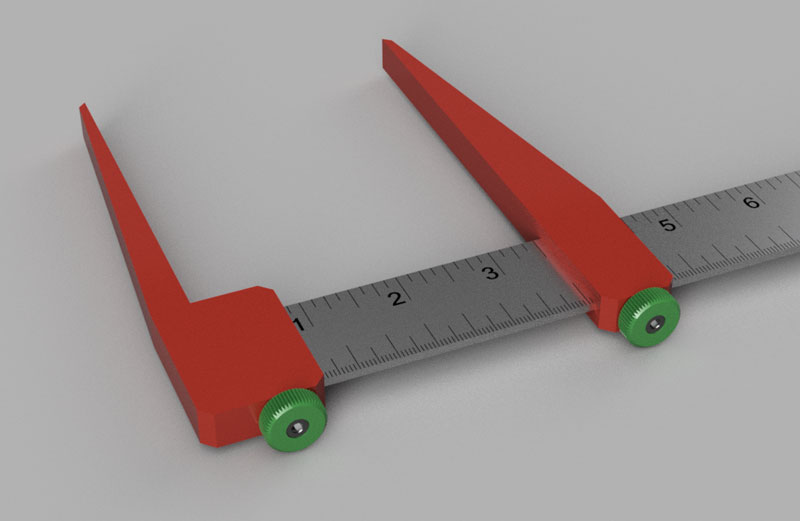 Long Caliper Jaws for Harbor Freight 40" Rule