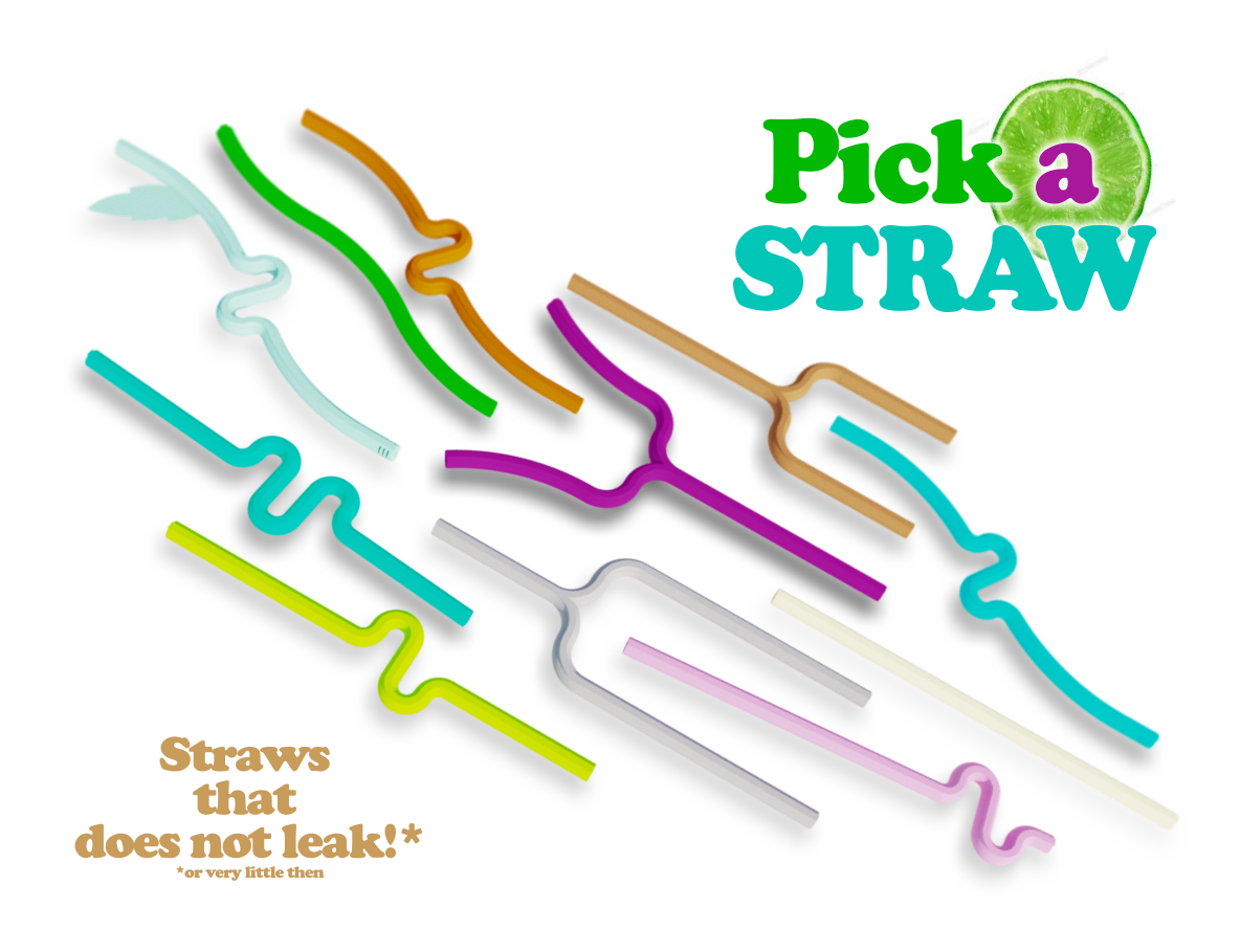 Pick a Straw - It's apero time! - zero leaking*