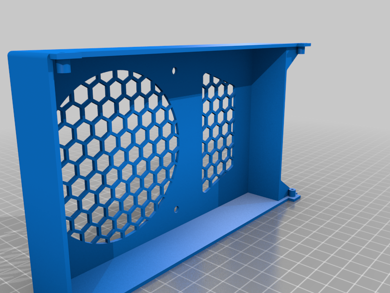 Ender 3 Pro PSU 92x25mm fan mount