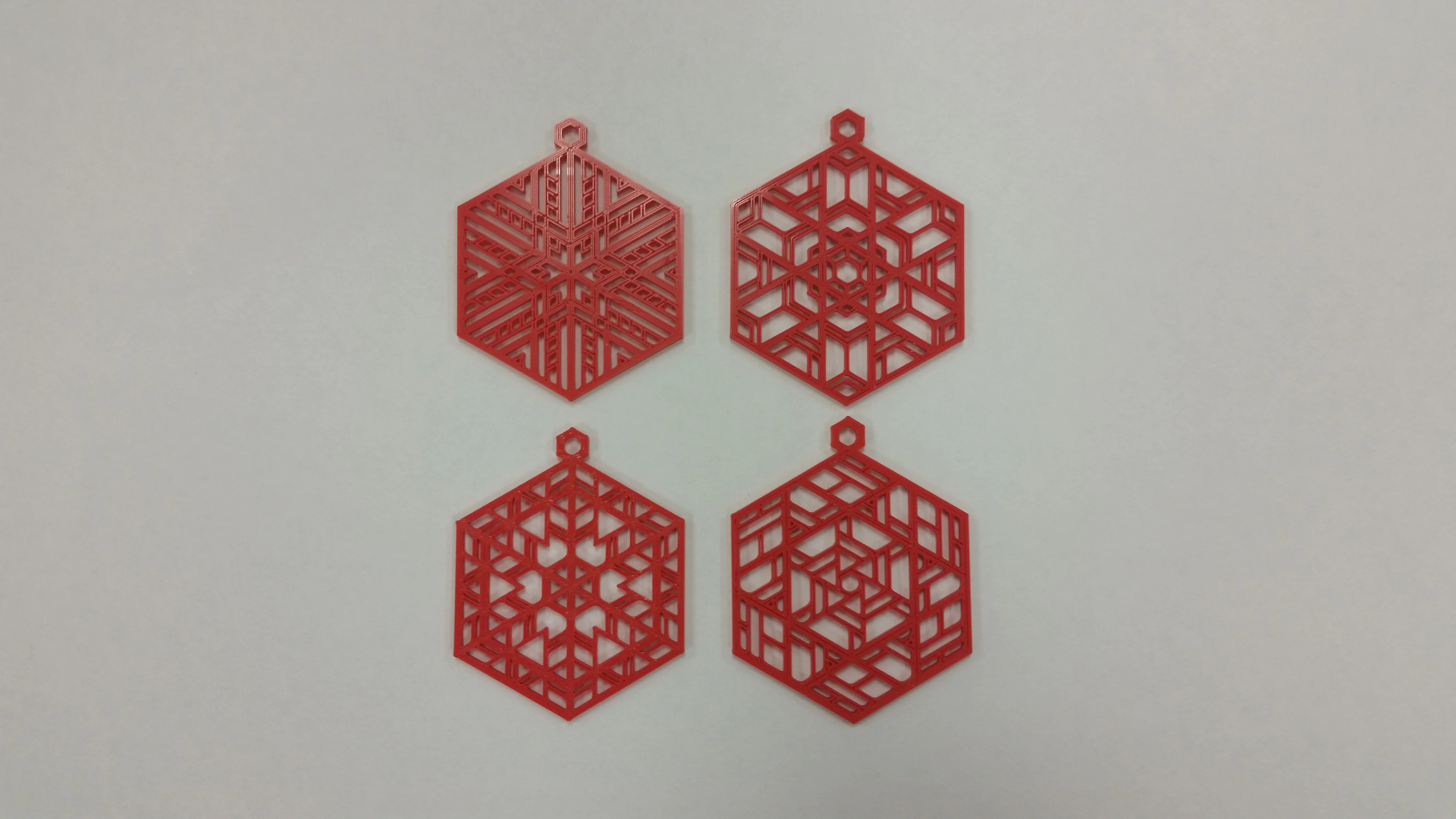 Stained Glass Inspired Ornaments - Cleaned