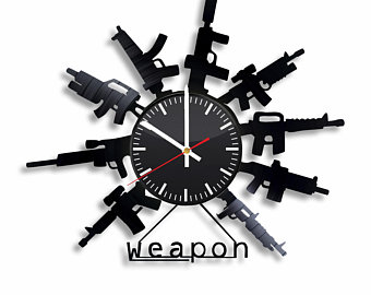 RIFLE WALLCLOCK