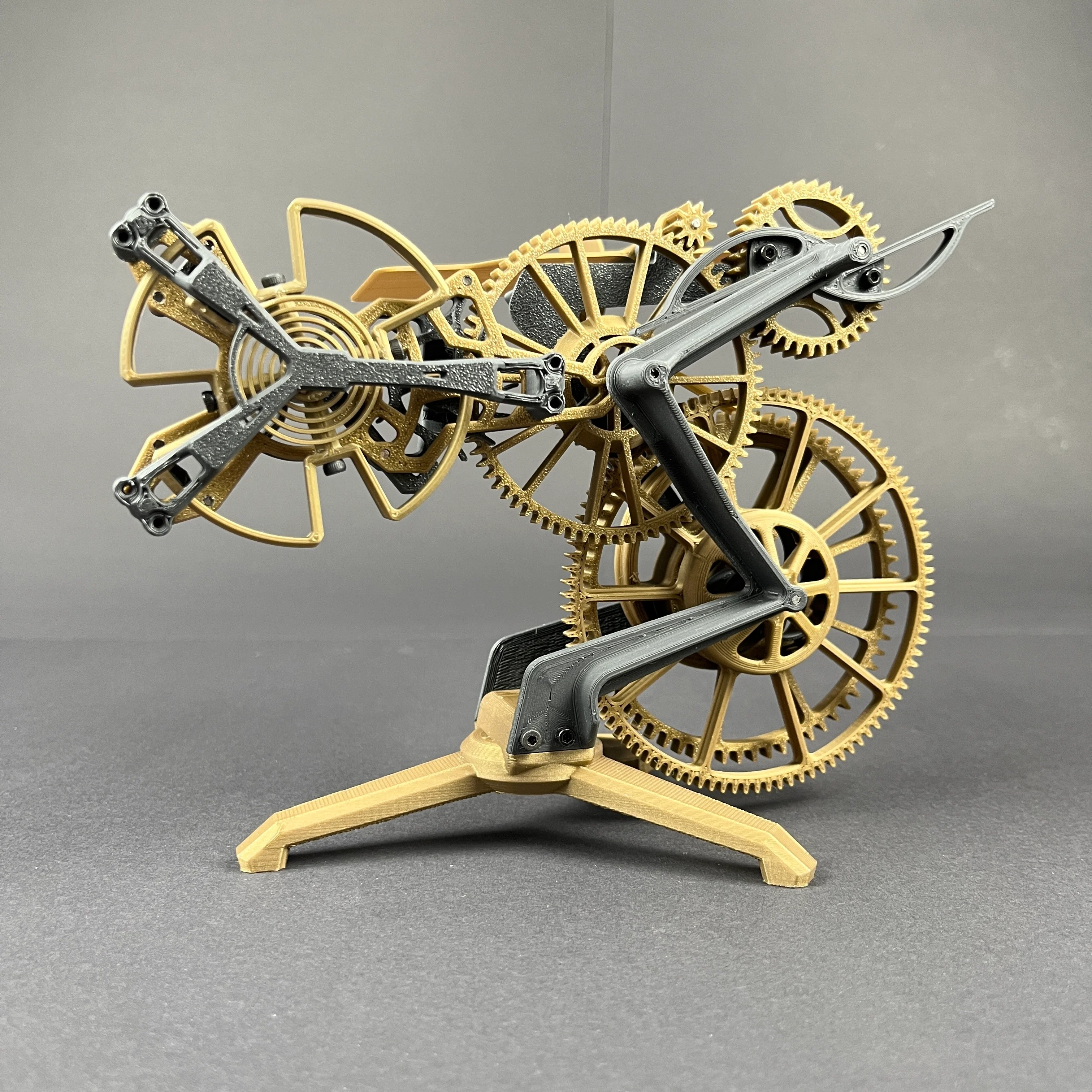 The remontoir gravity escapement mechanism