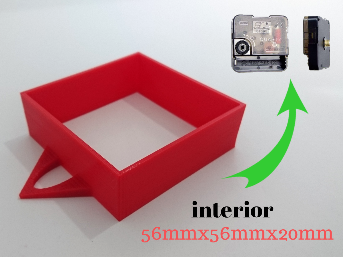 Soporte mecanismo reloj de pared