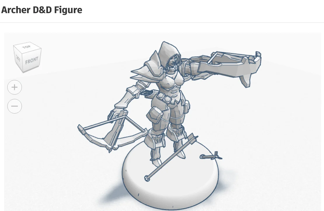 Female Archer D&D Figure