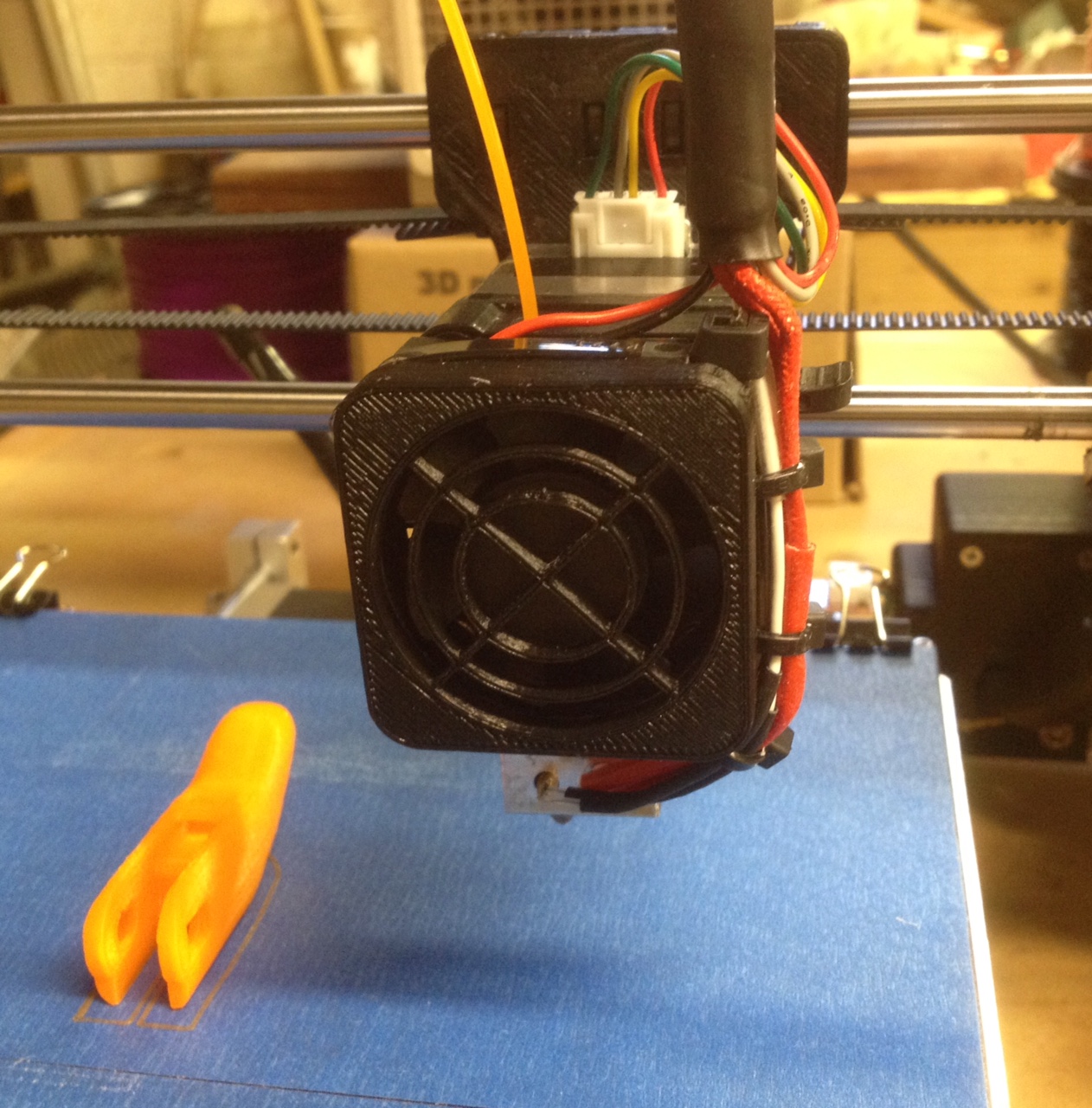 Extruder Fan Guard for a Folger RepRap 2020 Prusa i3