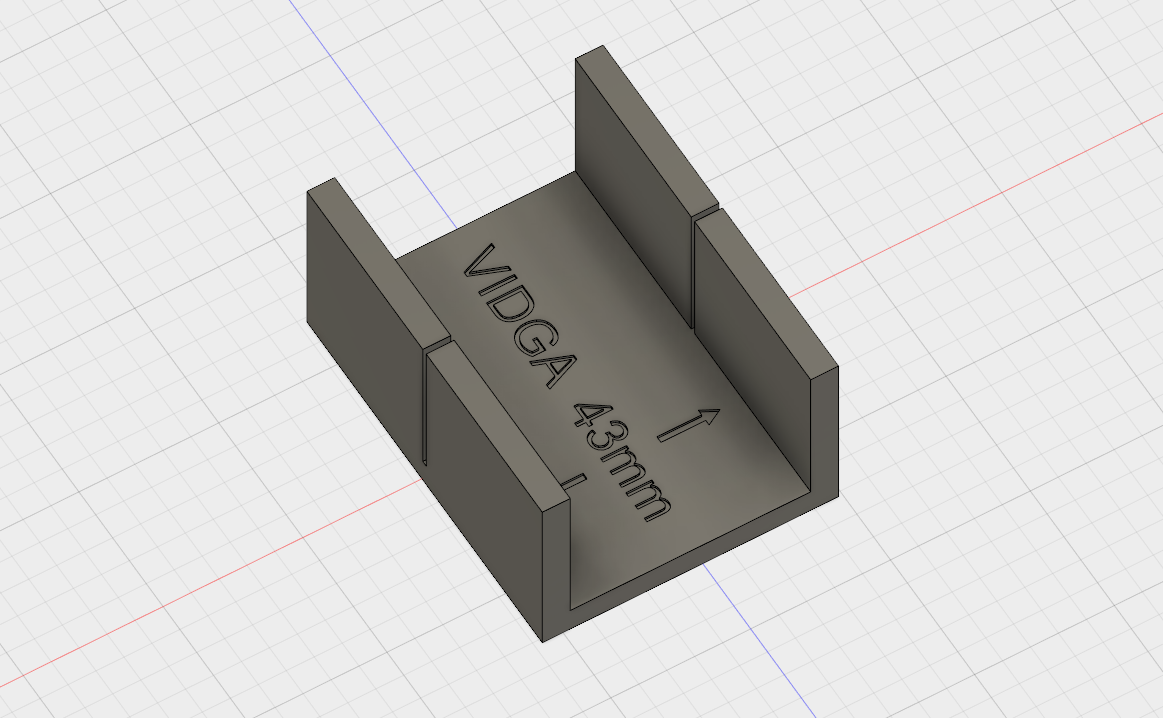 VIDGA 43mm 90° cutting block