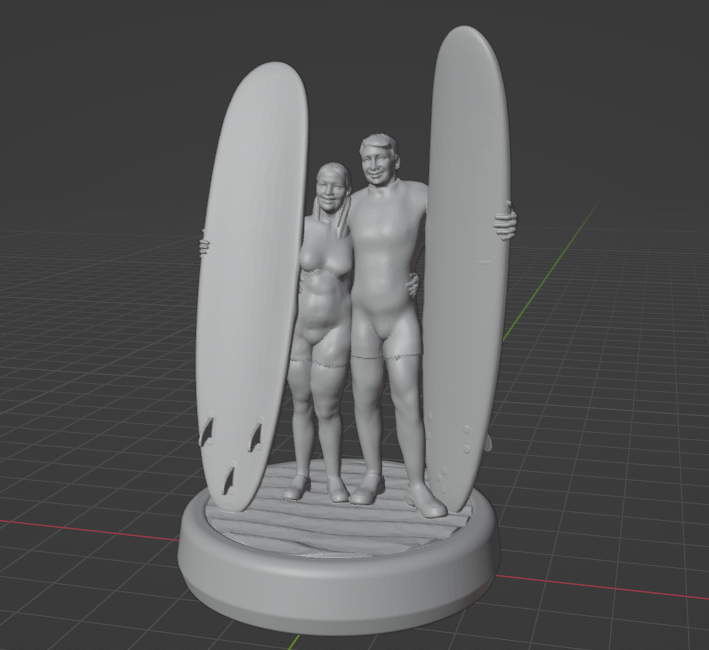 Beach Surfing Couple - Thiccc remix