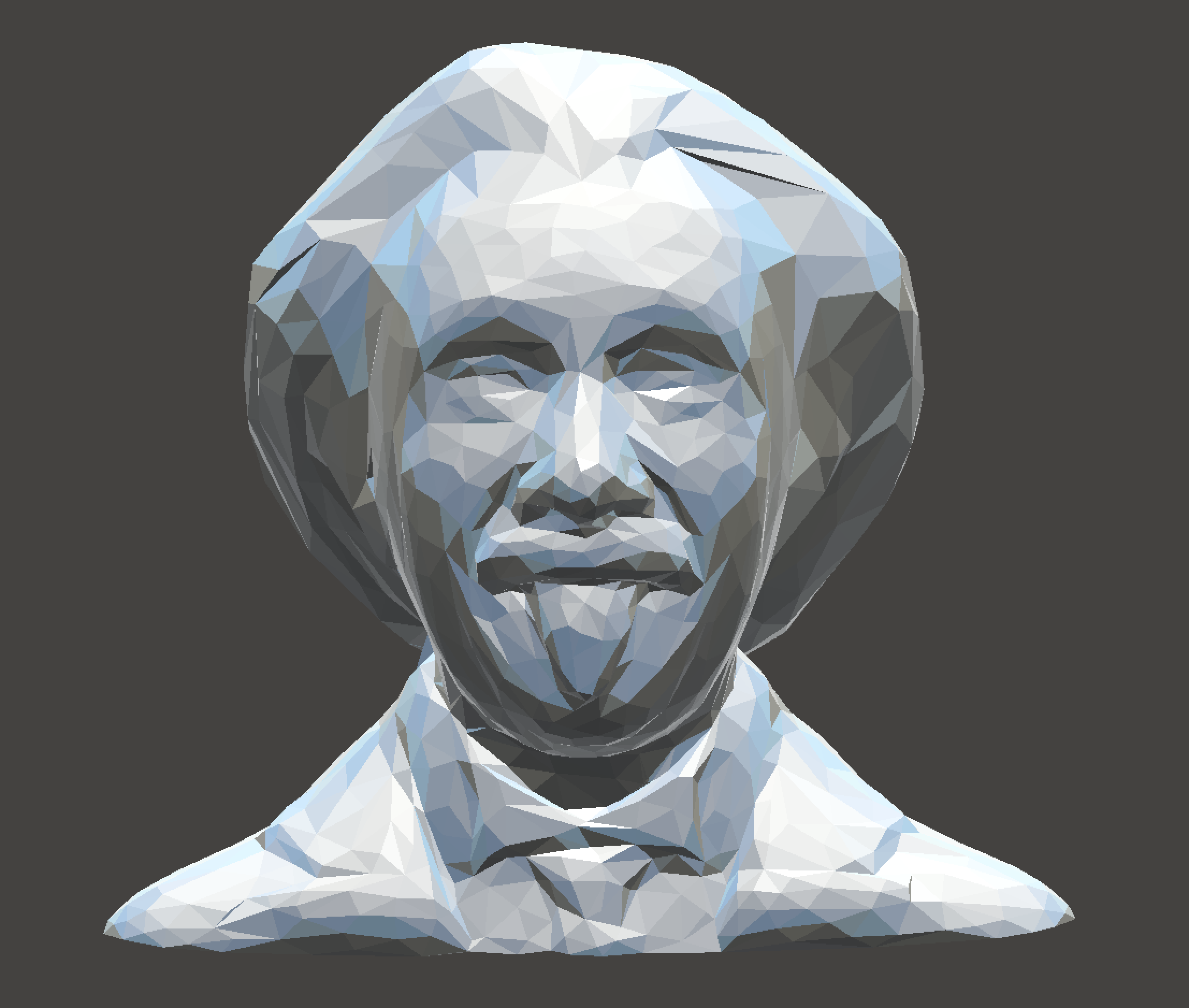 Low Poly Einstein Bust