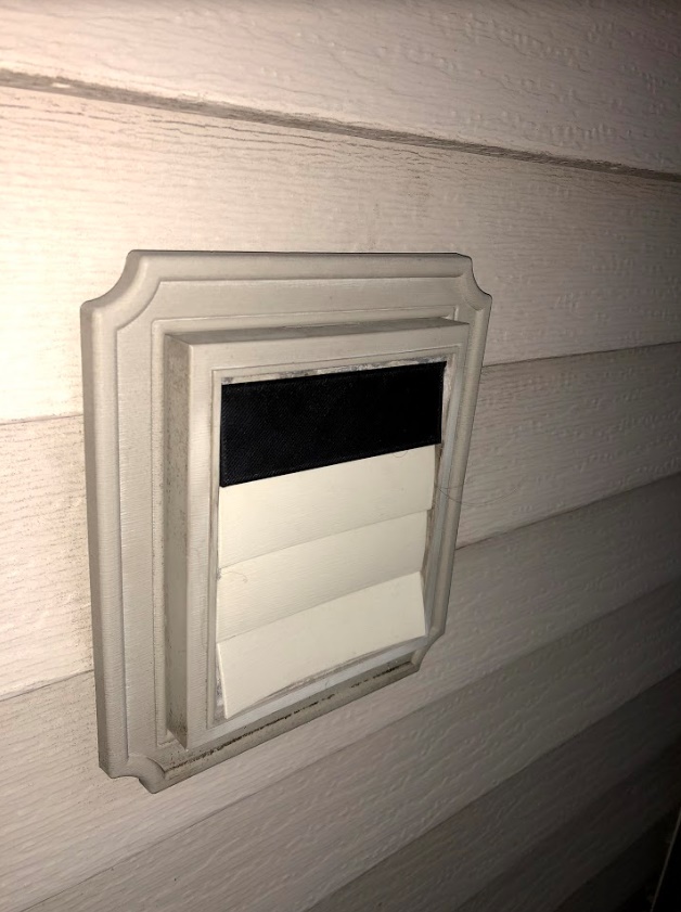 Louvered Dryer Vent Flap