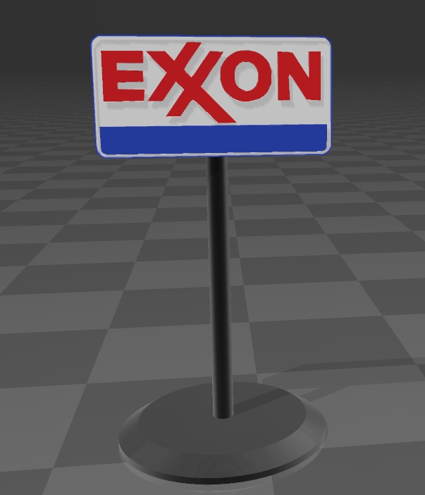 Gas Station sign 12