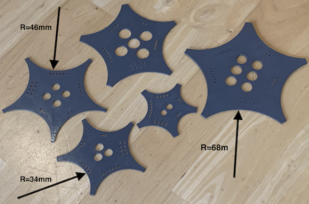Radiuslehren / radius gauges R20 ... R88 (2mm Steps)