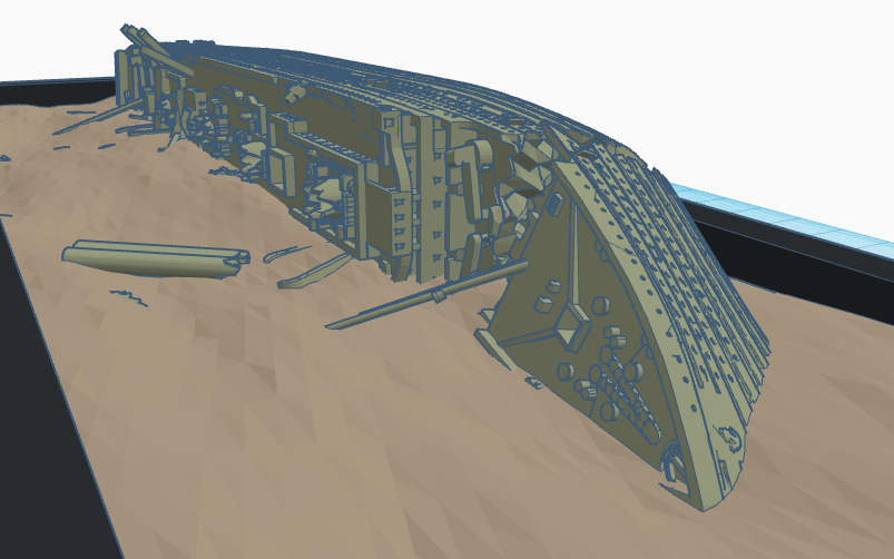 HMHS Britannic Wreck Diorama