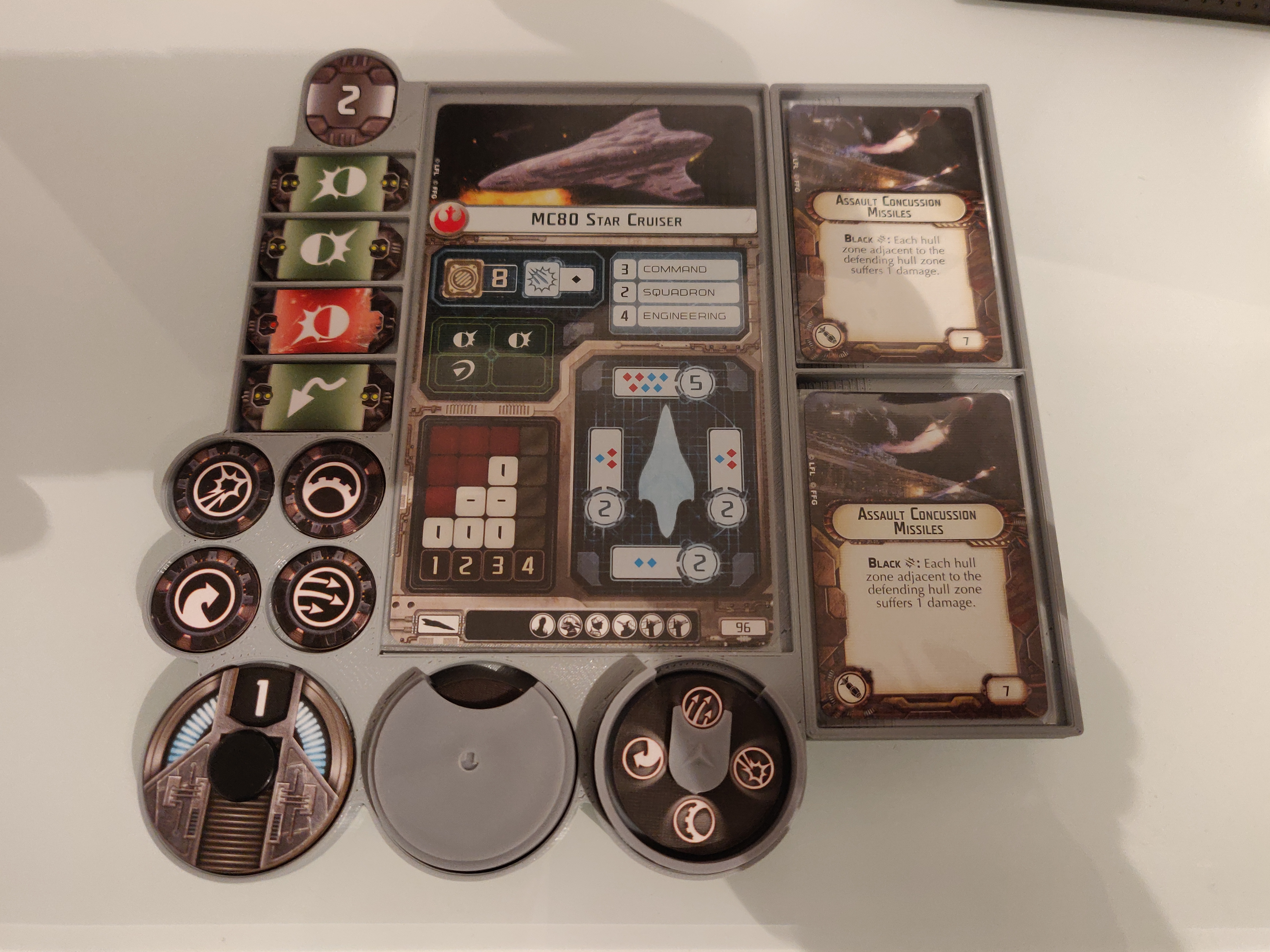 Star Wars Armada Ship Dashboards - connectable