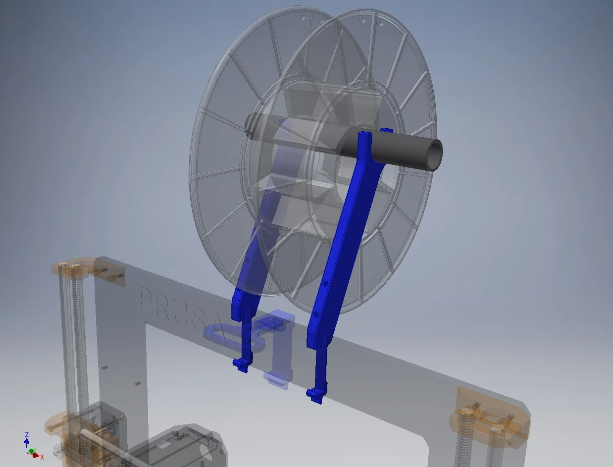 Prusa i3 MK2/S/3 Filament Spool Holder ClipOn