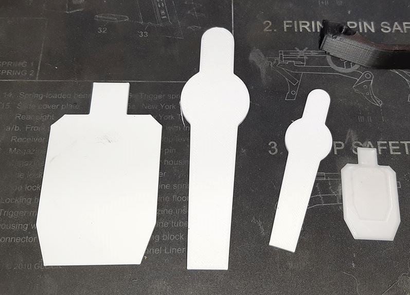 USPSA IPSC 1/10 scale targets
