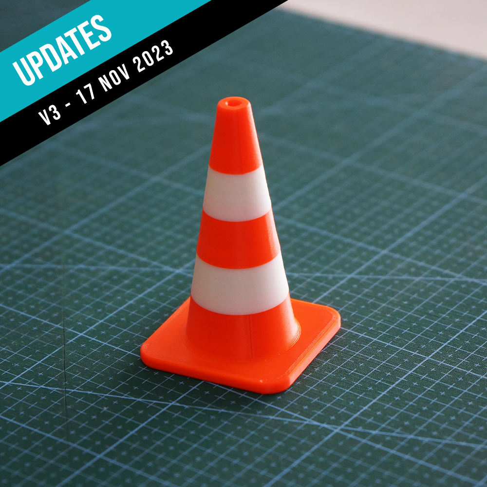 Modular Traffic/Construction Cone (Tabletop Miniatures)