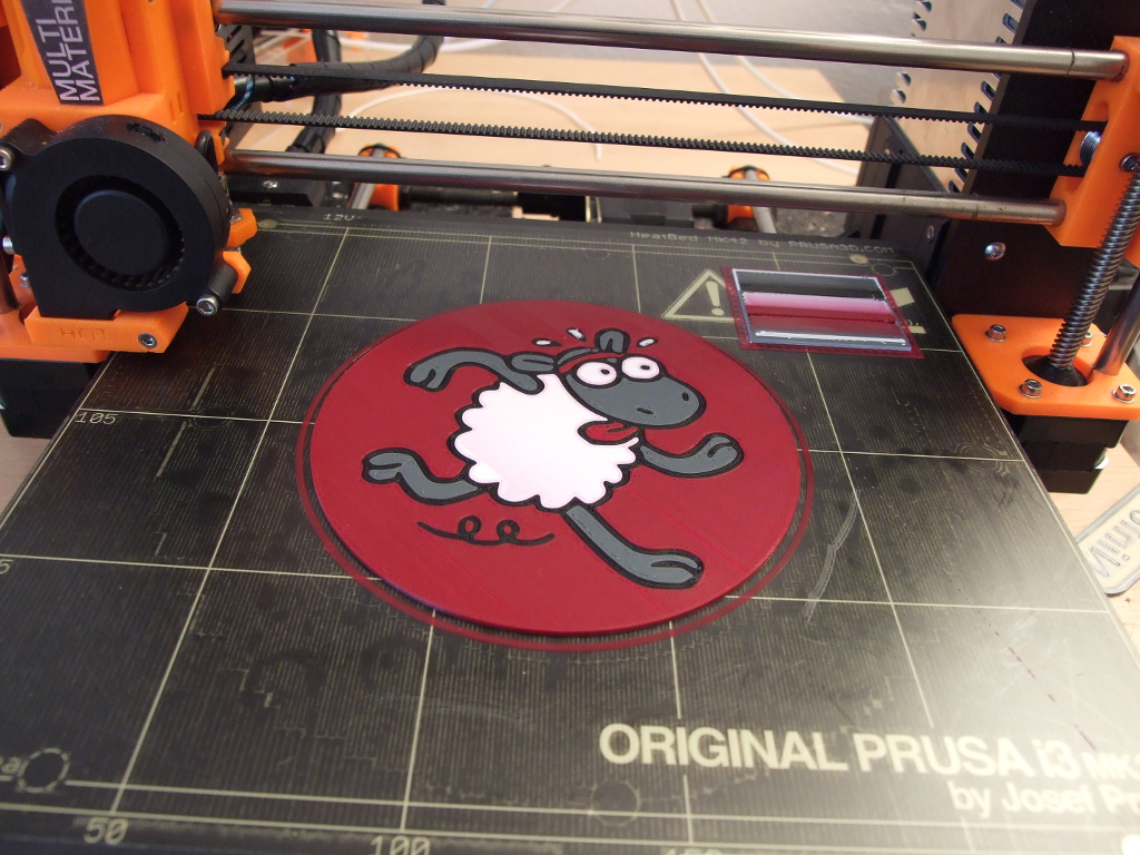 Flat Sheep (multi-material)