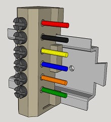 DIN Rail Screw Held Terminal Block