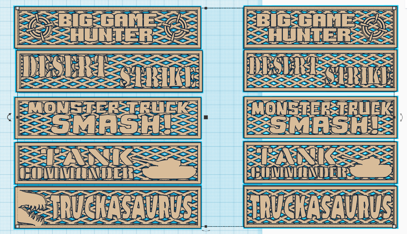 Gaslands - Gate Signs for Races/Events