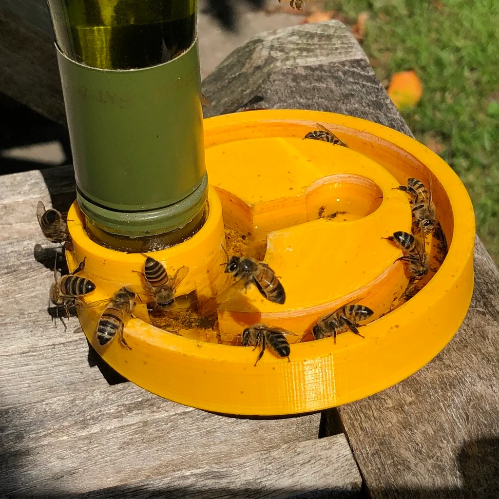 Wine bottle Bee Waterer