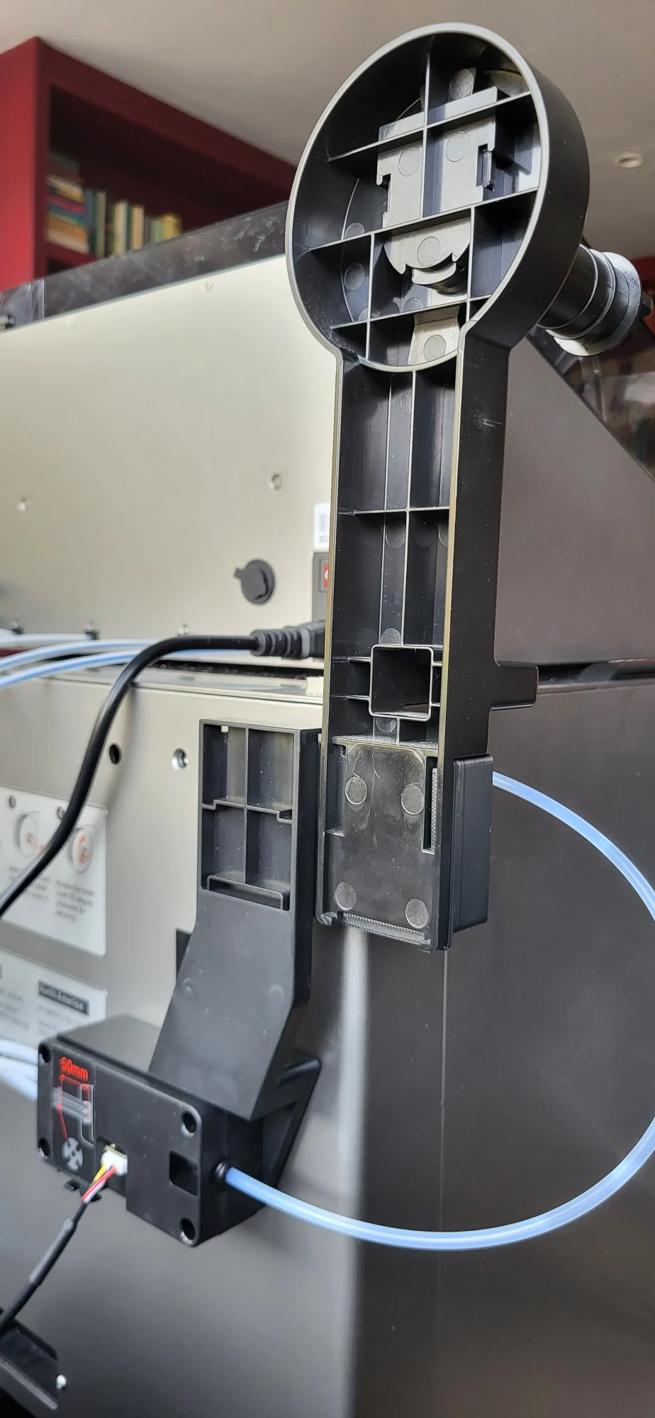 Fixing block for Qidibox and original top mount spool holder