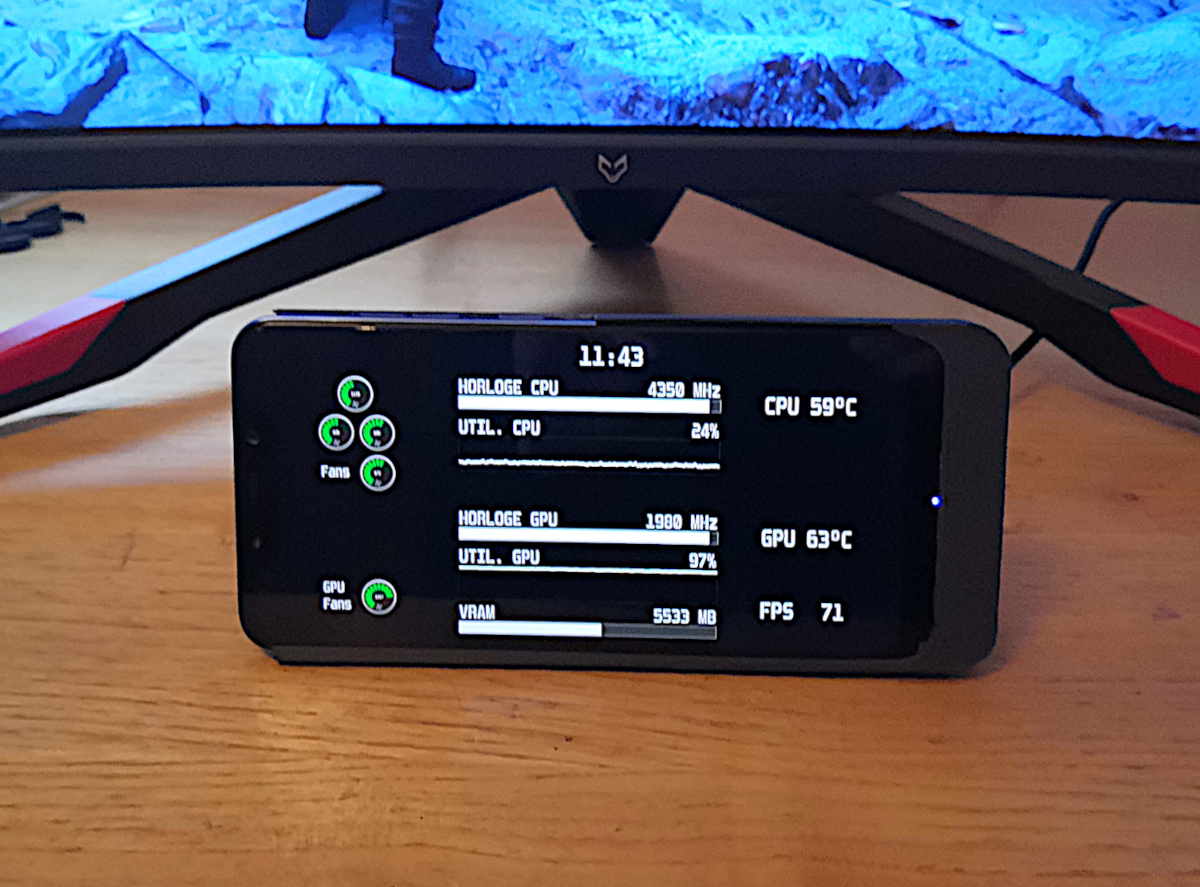 Remote Monitor and Charging dock (Pocophone F1 - Android)