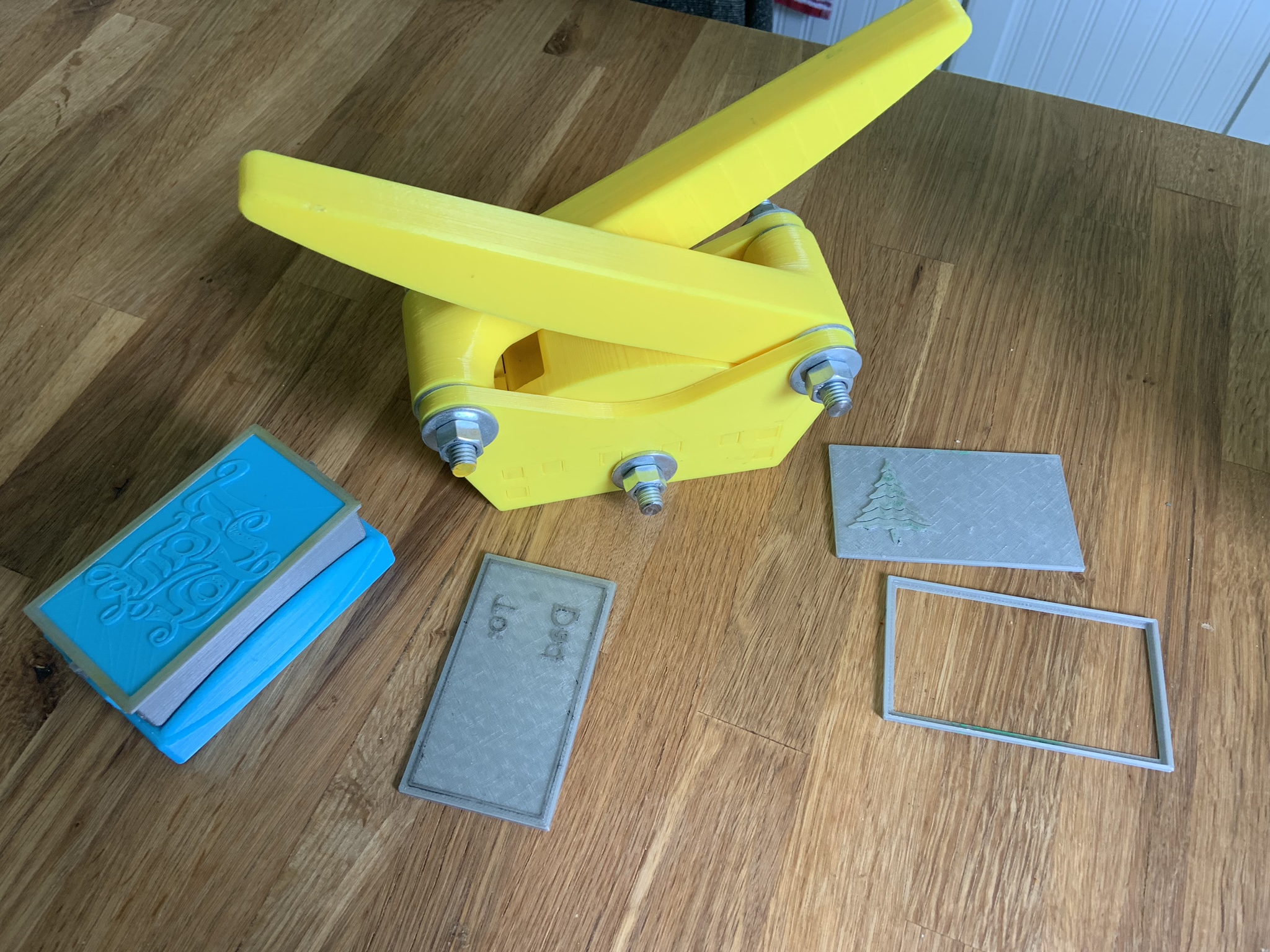 Gift Tag and Business Card Printing Press.