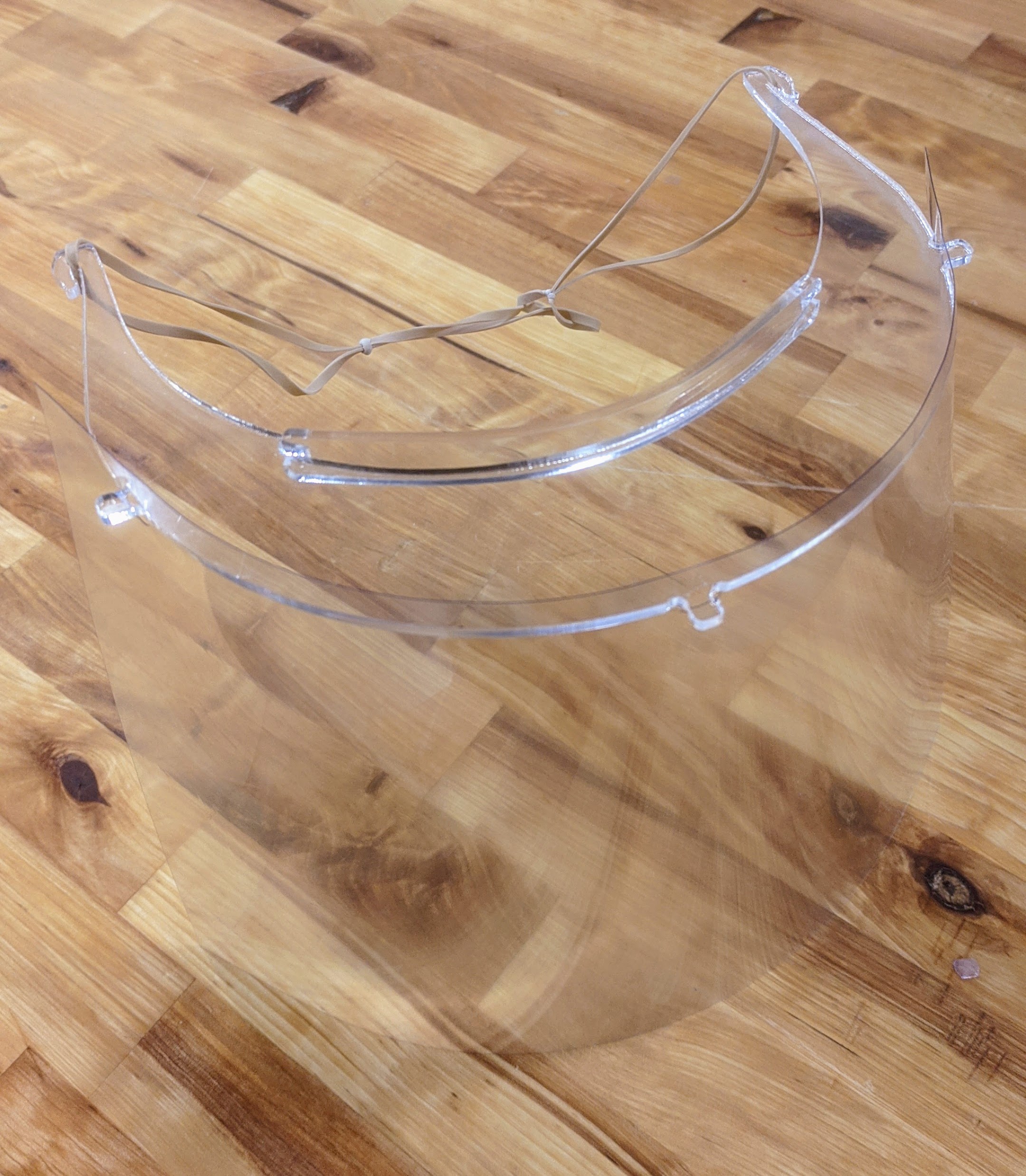 Laser Cut Face Shield (3-Hole Punch w/ Headband)