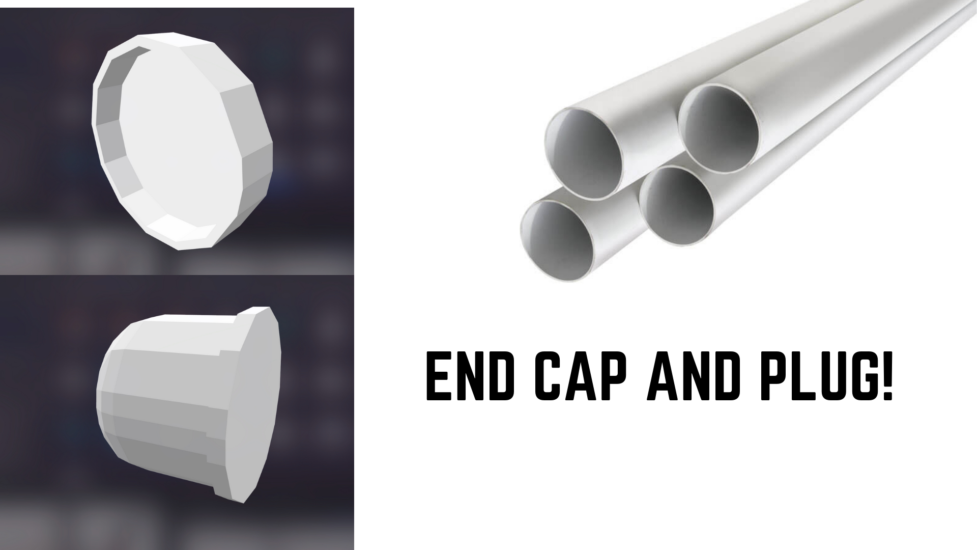 PVC Pipe Plug Kit - Pipe End Plug And Cap