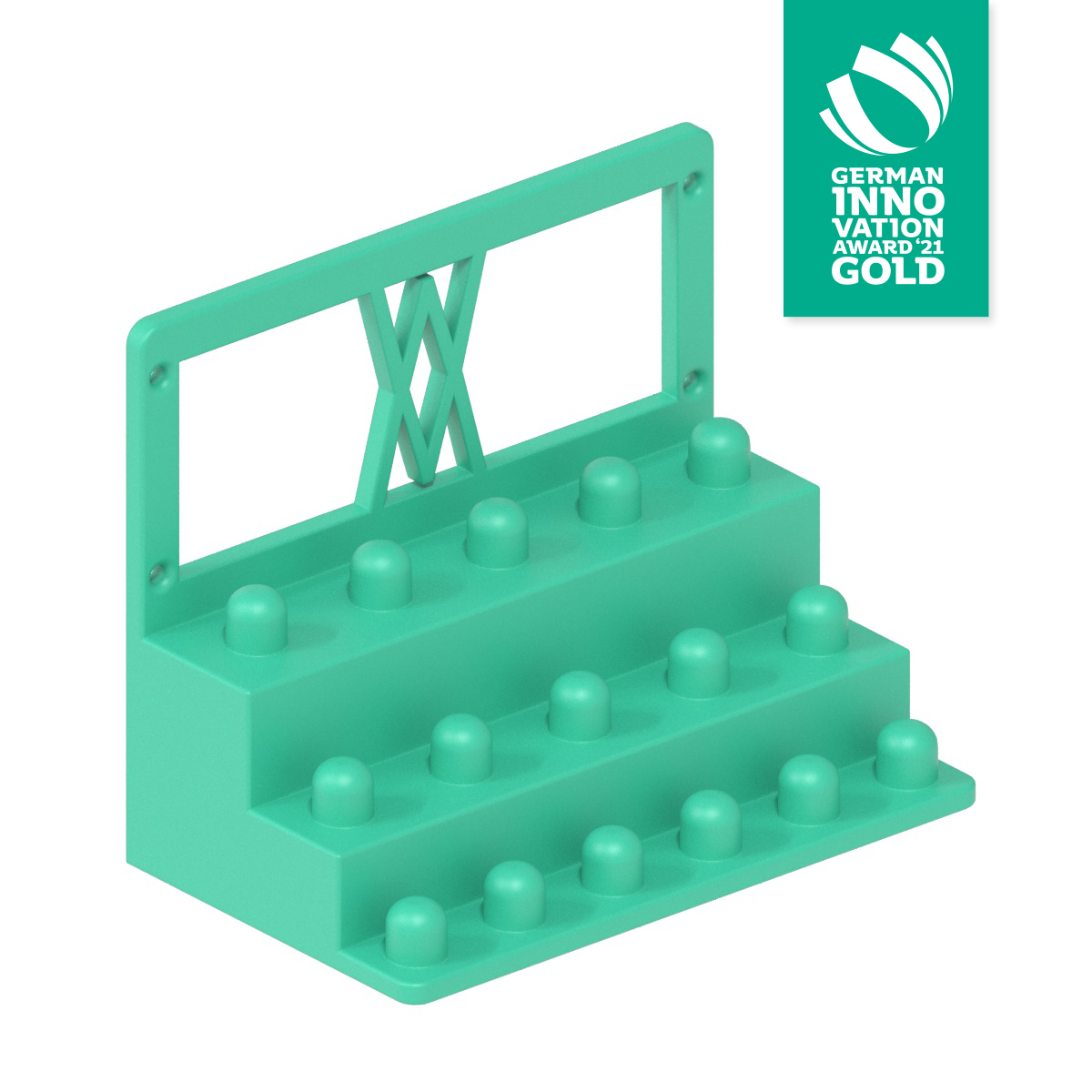 16pcs Socket Set 1/2" Tool Holder 079 I for screws or pegboard