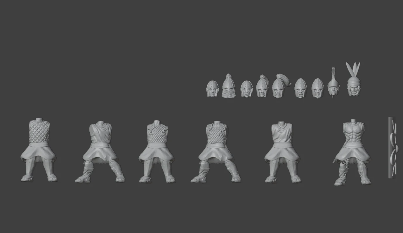 Modular late roman legionaries