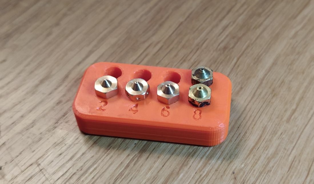Nozzle Holder for spare nozzles